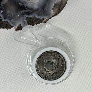 Vintage Authentic 1819 U.S. Mint Large One Cent Coin